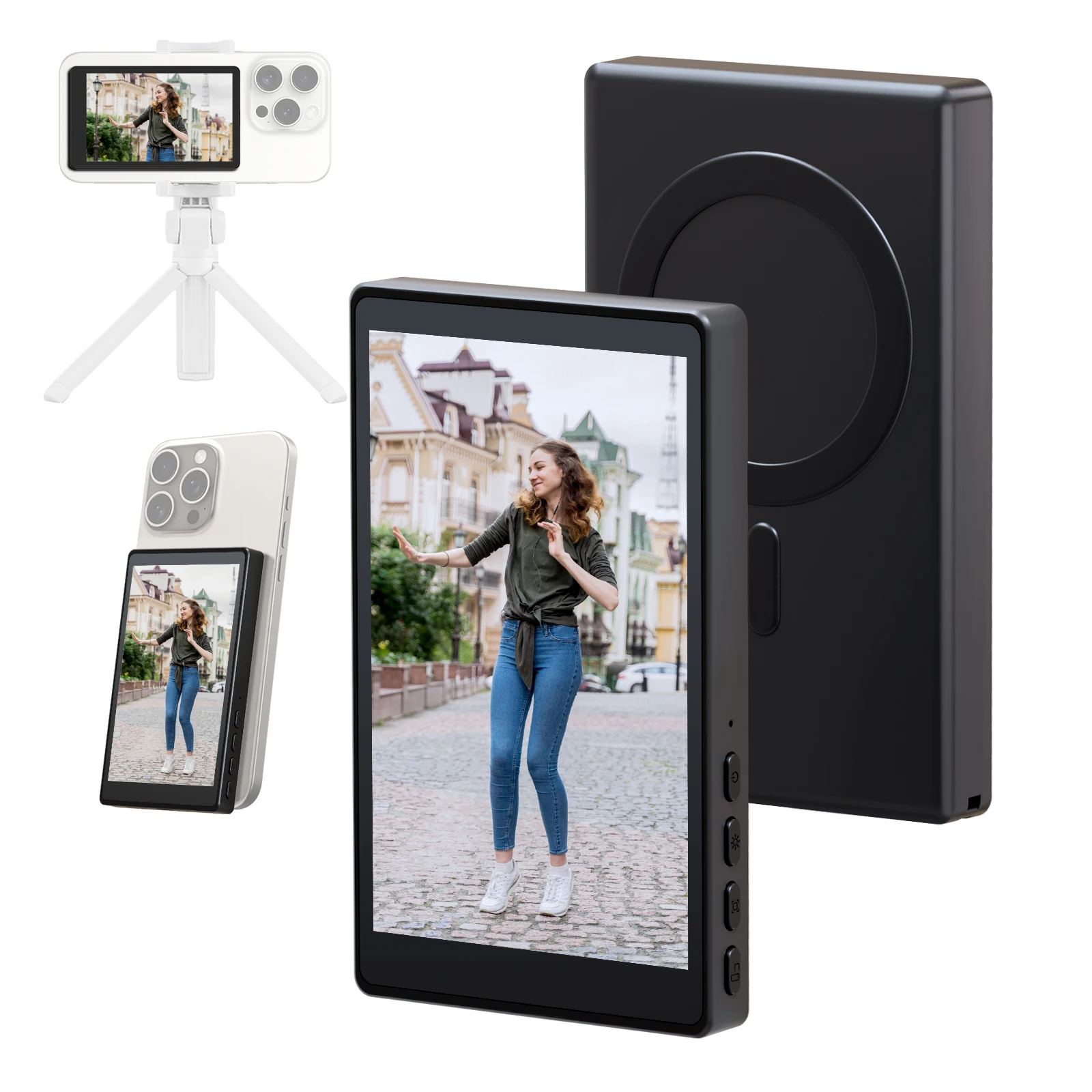 Photography Unit - Draadloze monitor achtercamera scherm smartphone selfie
