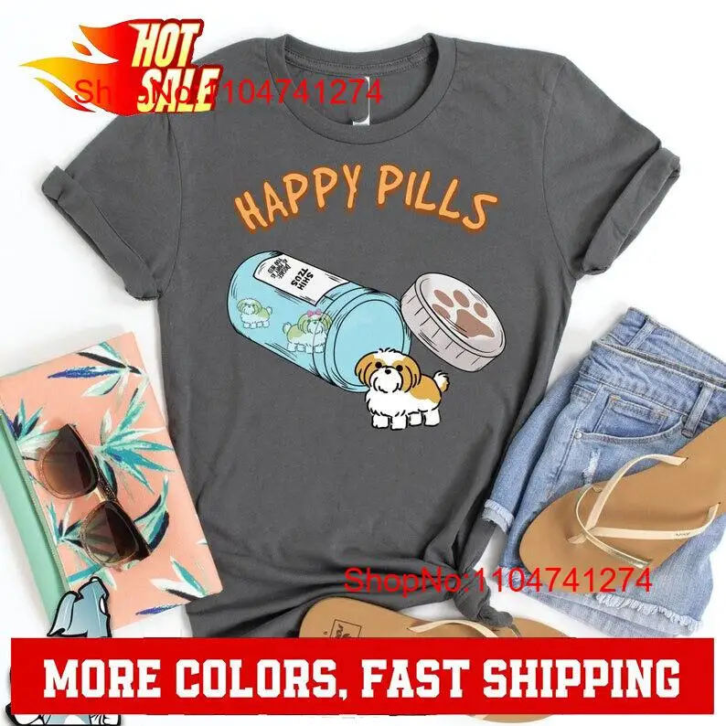 Photography Logo - Shih Tzu Happy Pills T-shirt Hond