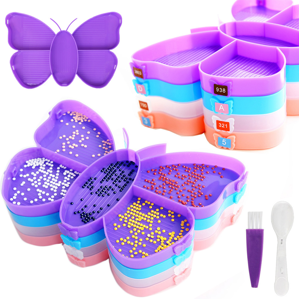 Photography Technique - Diamond Painting Butterfly Tray Set, schattige