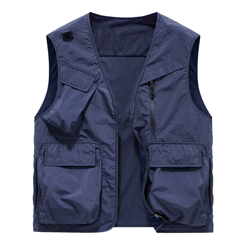 Photography Vest - Heren zomervest in grote maat, dunne,