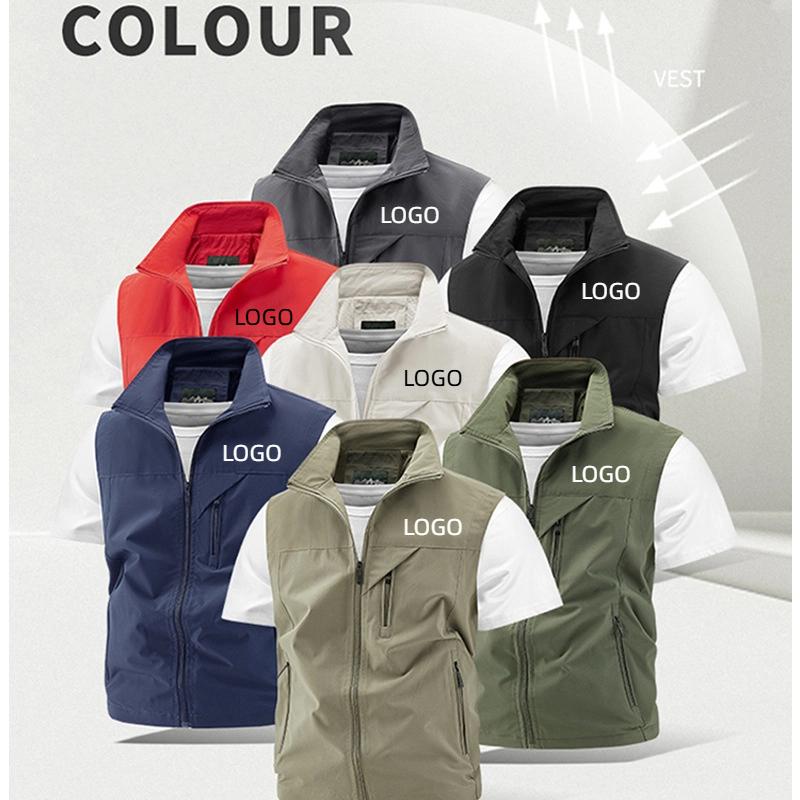 Photography Vest - Zomer Mesh Sneldrogend Herenvest Gepersonaliseerde Maatwerk
