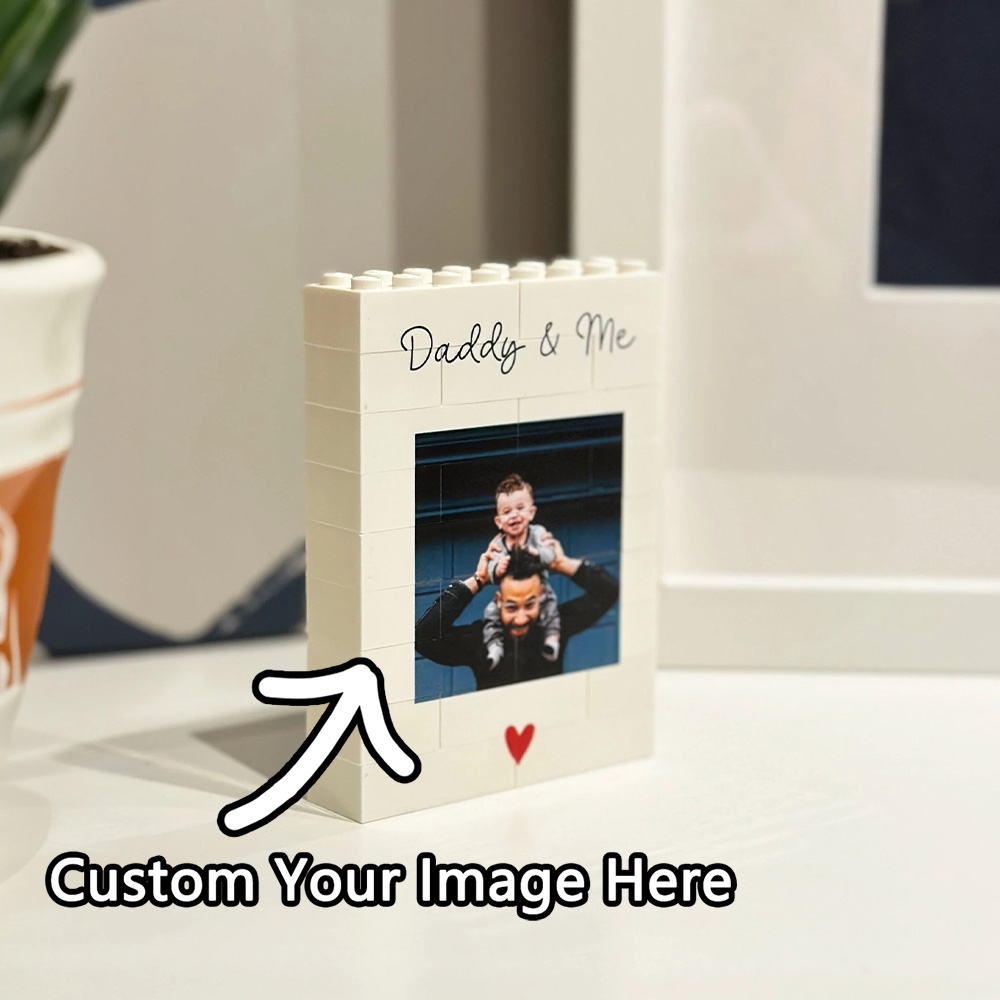Photography Exhibition - Gepersonaliseerde papa & mij bouwsteen fotocadeau,