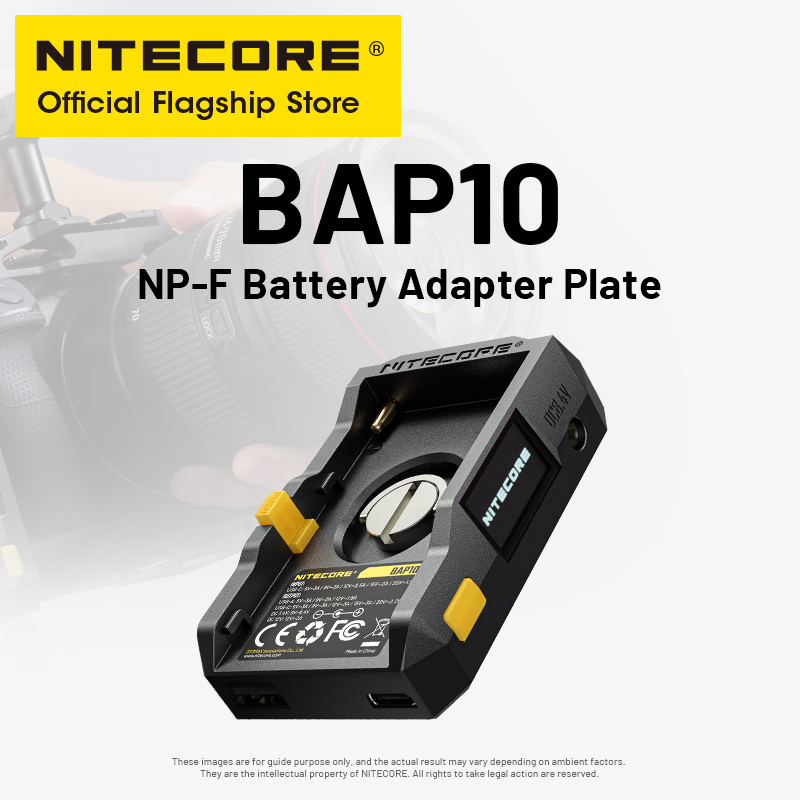 Photography Unit - NITECORE BAP10 NP-F Batterij Adapter Plaat