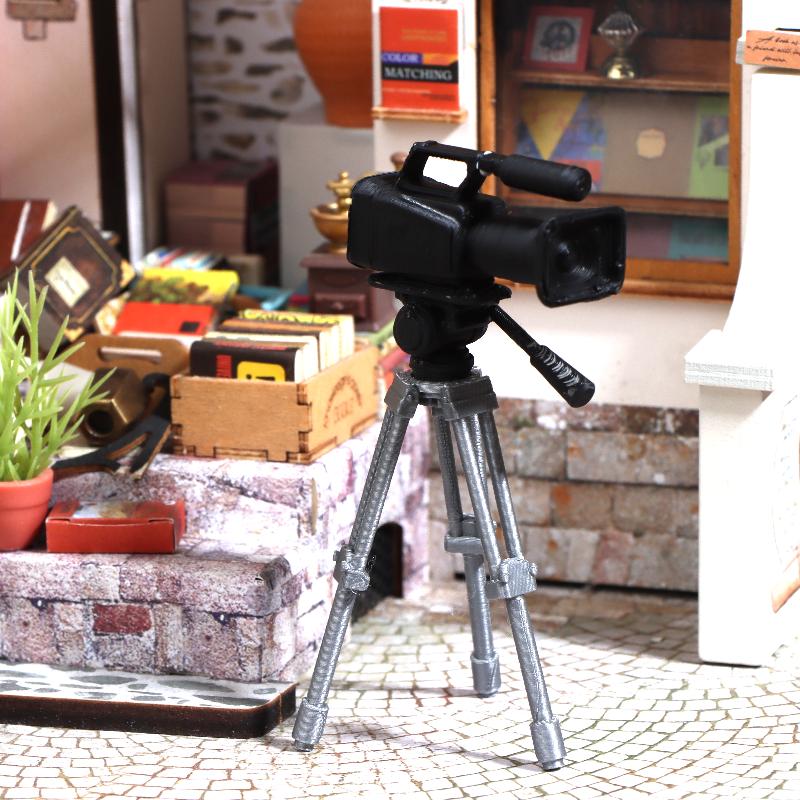 Photography Unit - Mini Videocamera Statief Model 1:12 Schaal