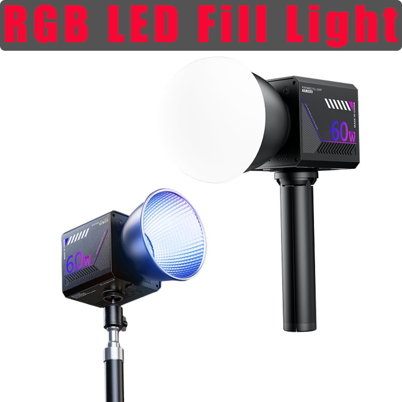 Photography Kit Pro - 60W RGB Videolamp Draagbare LED Fotostudiolamp