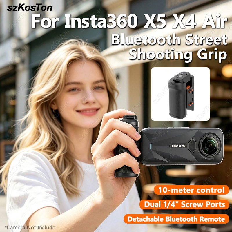 Handgreep voor straatfotografi - Photography Grip Insta360 X5 recensie en prijs