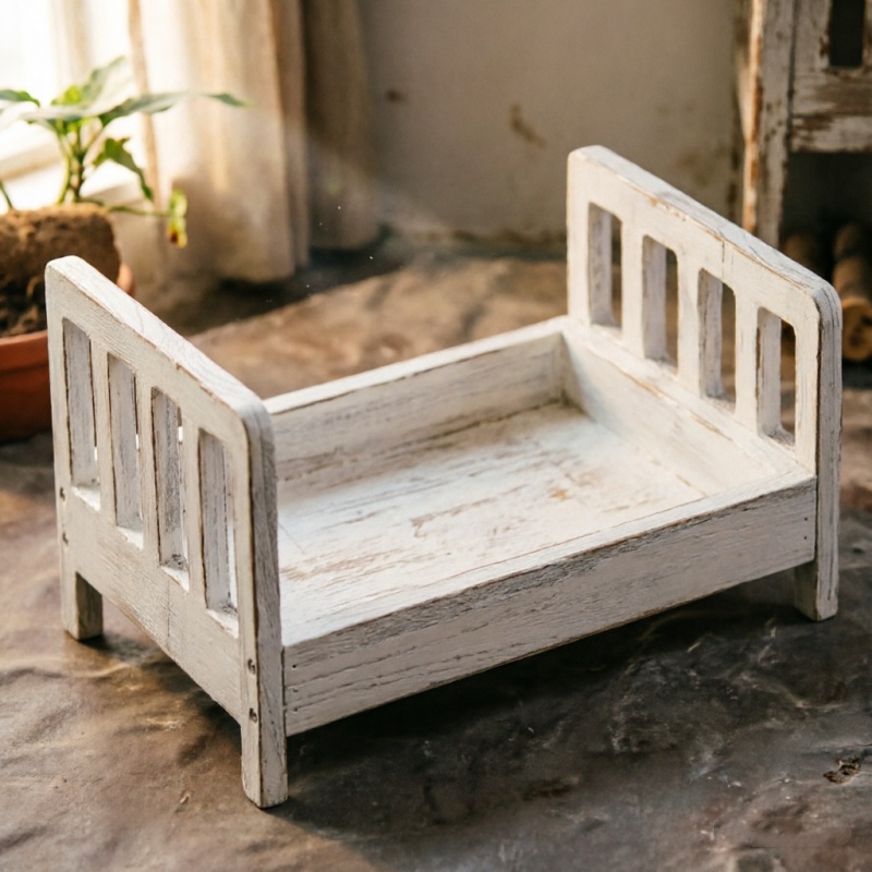 Baby poseerbank Retro houten b - Photography Background recensie en prijs