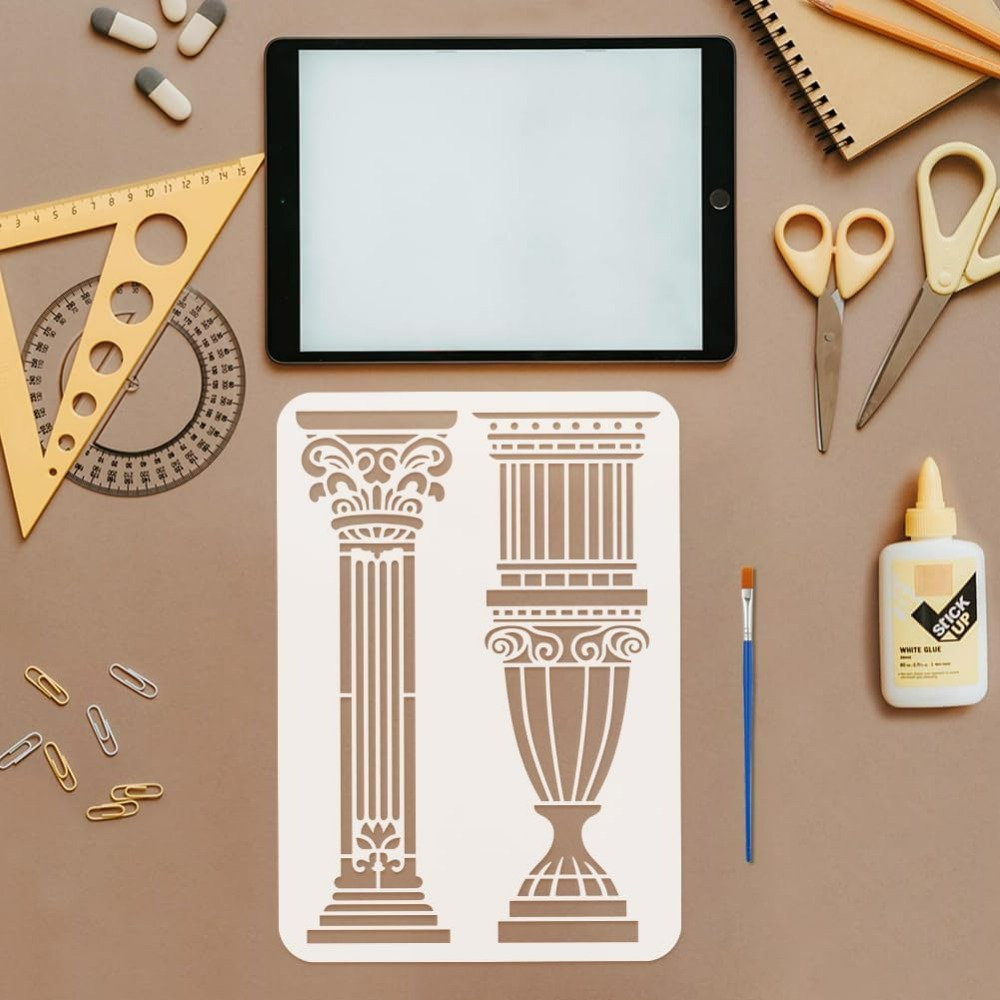6 stuks Romeinse kolomstencils - Photography Technique recensie en prijs