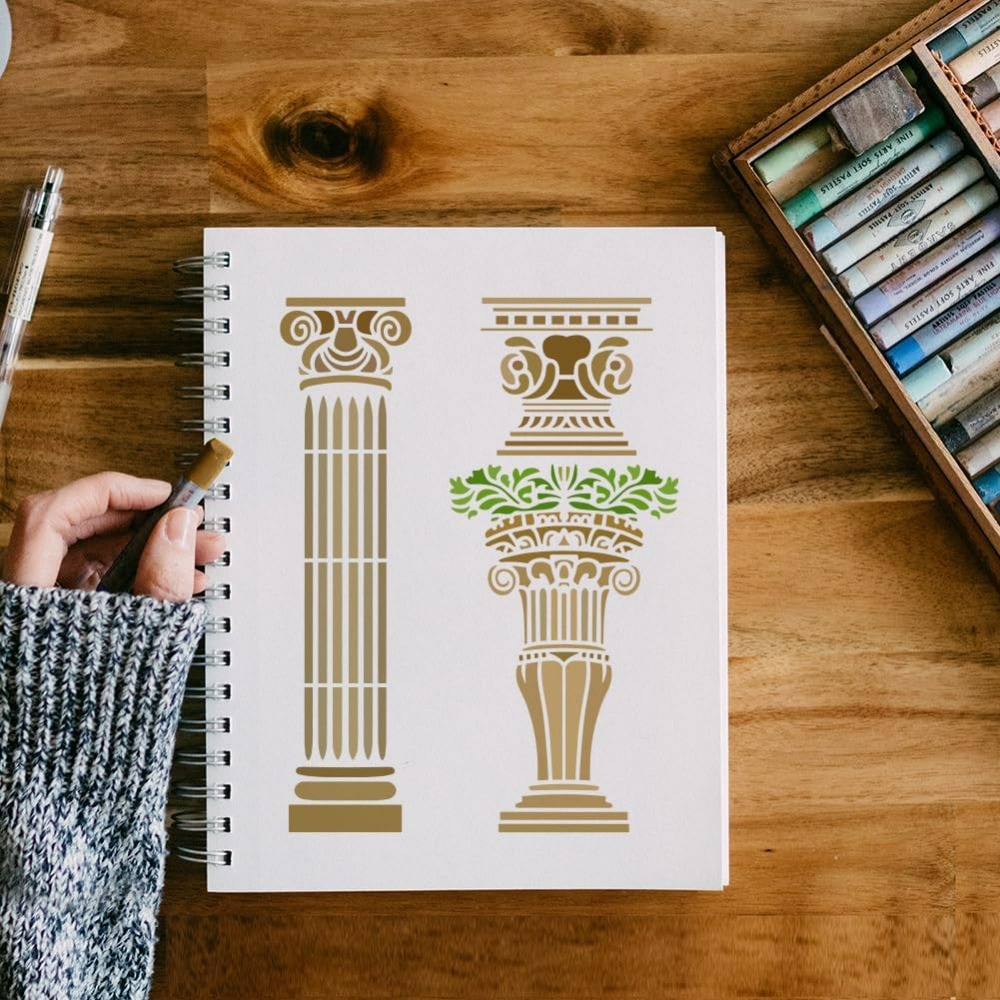 6 stuks Romeinse kolomstencils - Photography Technique recensie en prijs