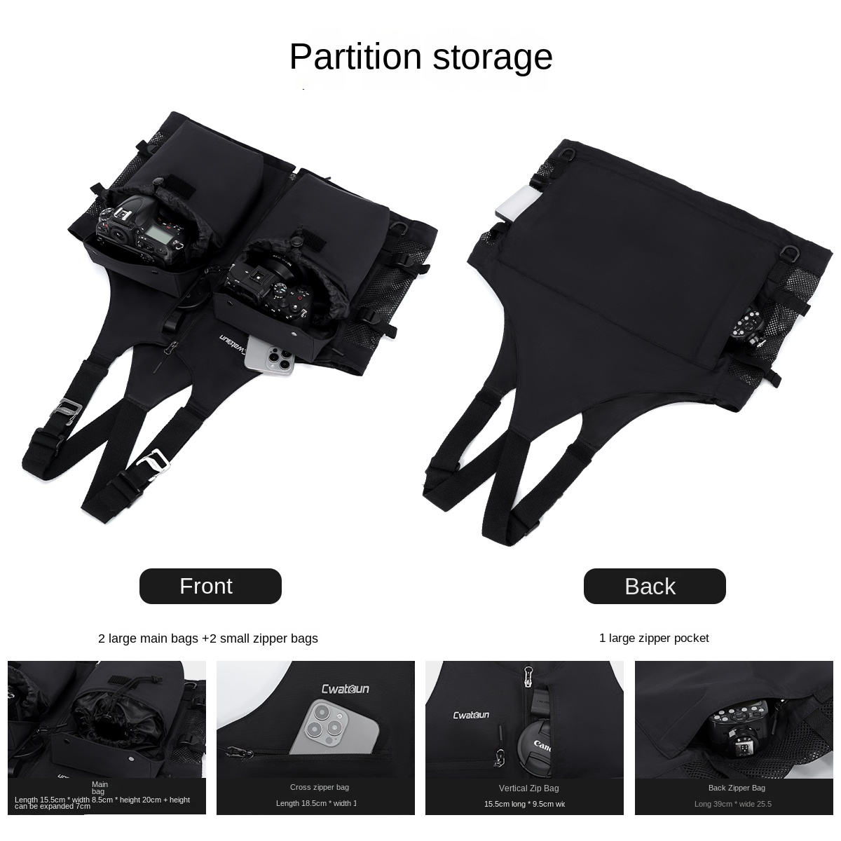Cwatcun fotografievest vest mu - Photography Vest recensie en prijs