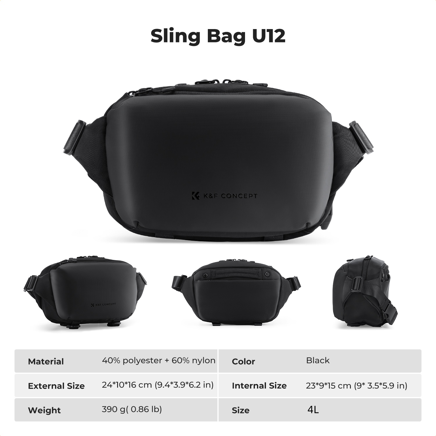 K&F CONCEPT 4L Camera Sling Ba - Photography Journalism recensie en prijs
